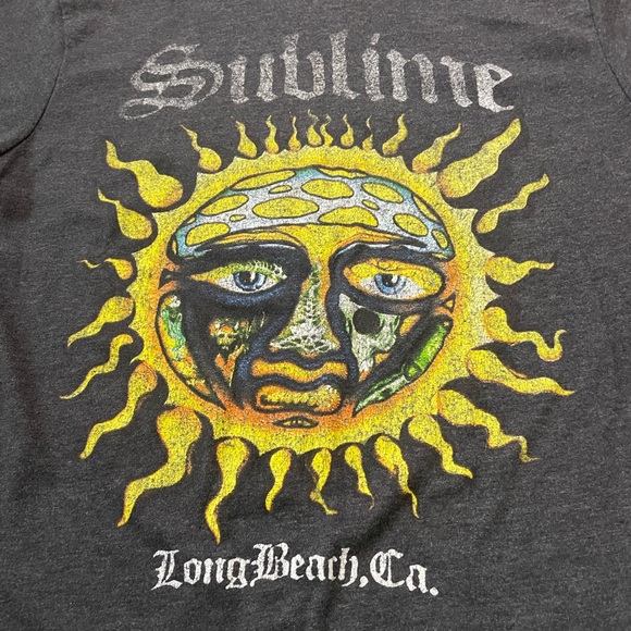 Sublime Graphic Charcoal Tee Sz Med - Picture 2 of 4